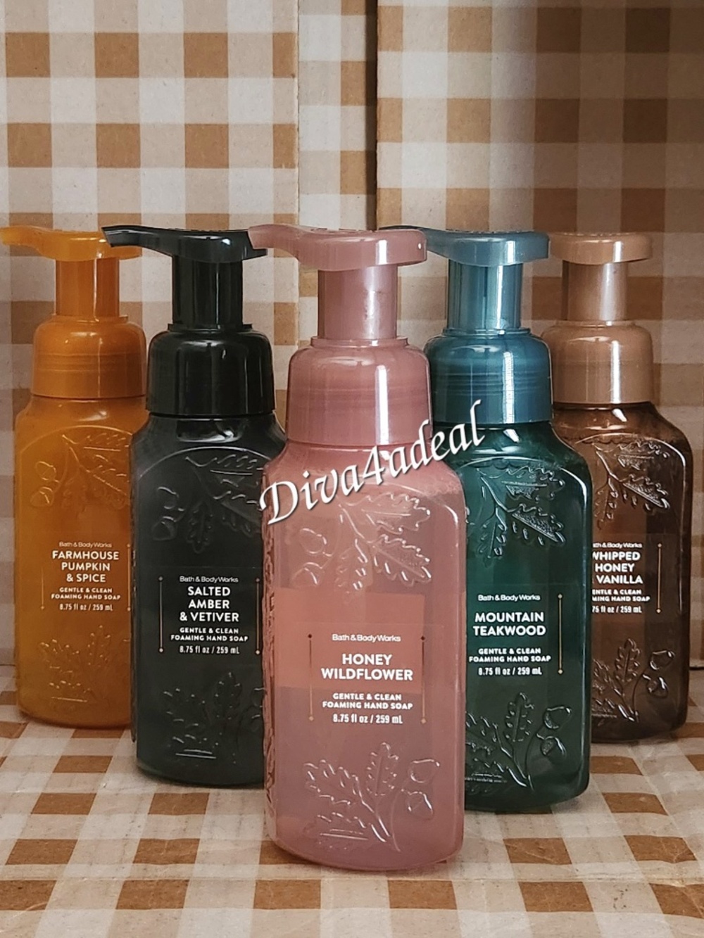 5X Bath & Body Works Fall Edition 8.75 FL OZ Foam Hand Soap Bundle